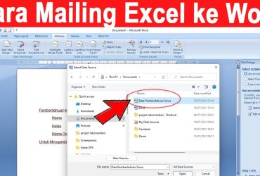 Cara Mailing Excel ke Word PALING Simpel dan Praktis