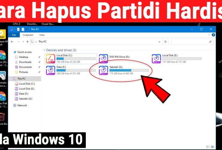 Cara Menghapus Partisi Hardisk di Laptop atau PC