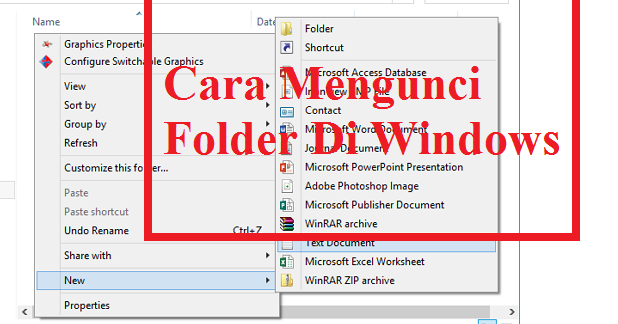Cara Mengunci Folder di Laptop PC Windows Tanpa Software