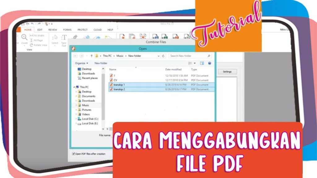 Cara Praktis menjadikan satu file PDF