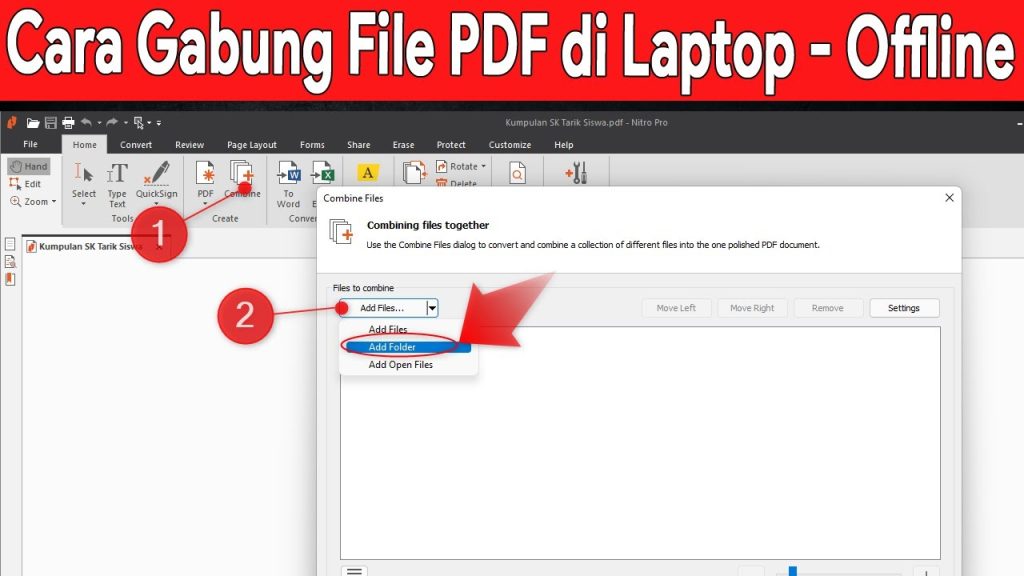 Cara menjadikan satu file PDF