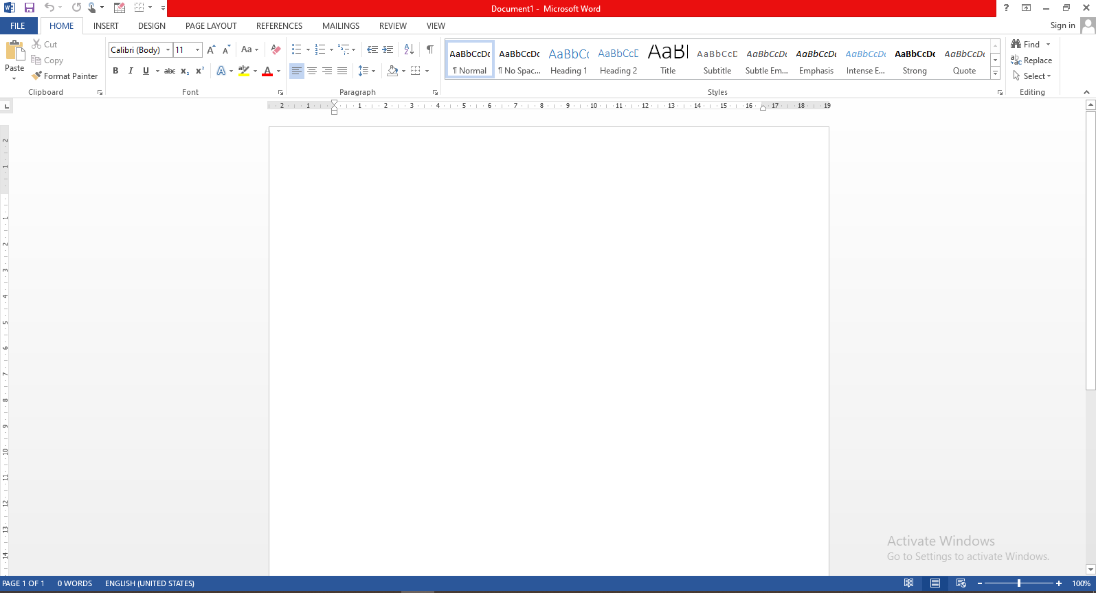 Cara Membuat  Blank dokument Microsoft Word